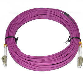 PVC 물자 광섬유 접속 코드 10 CATV를 위한 미터 길이 LC DX MM 2.0 직경