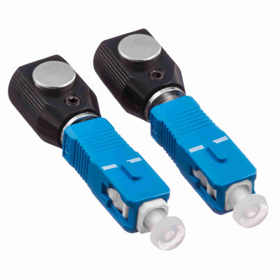 블랙 메탈 SC UPC 광섬유 어댑터 (베어 파이버용, 1000회 이상 내구성
