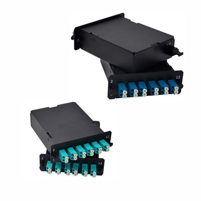 코닝 광섬유 케이블과 낮은 삽입 손실과 함께 19 인치 랙 장착 MPO 카세트 모듈