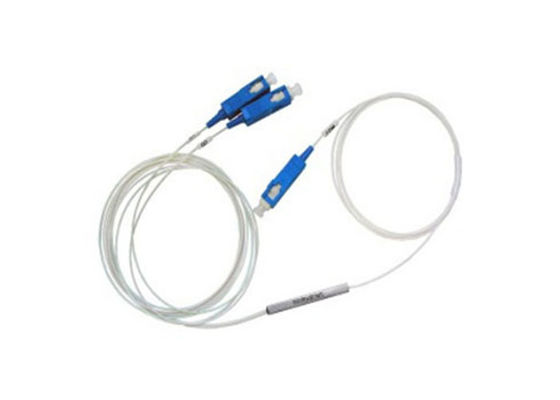 단일 모드 애플리케이션을 위한 스테인리스 스틸 튜브와 함께 1x2 미니 타입 PLC 광섬유 분단기