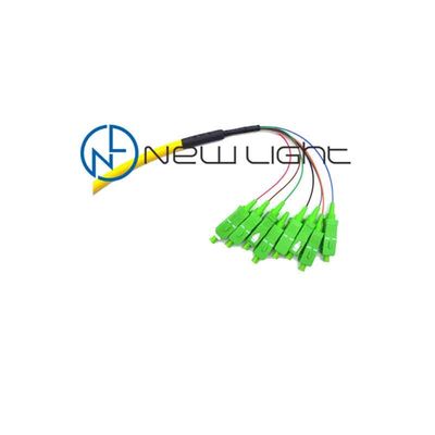 고성능 스플라이싱용 LSZH 재킷 및 0.9mm 직경의 단일 모드 SC/UPC 광섬유 피그테일